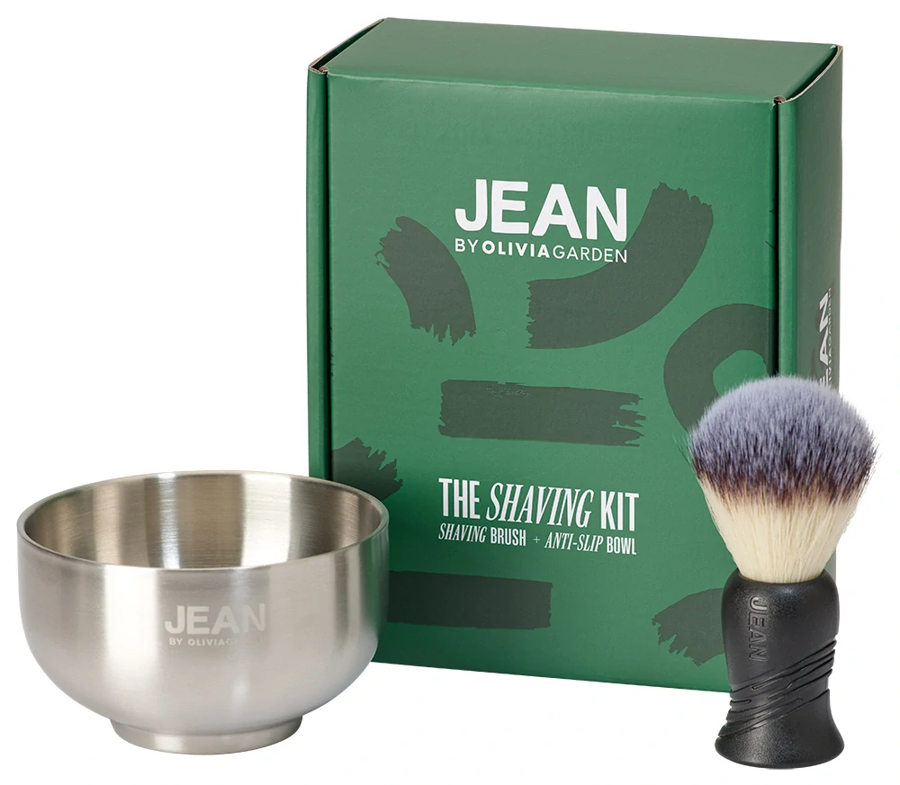 JEAN OLIVIA GARDEN Shaving Brush+Bowl KIT