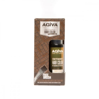 AGIVA Farba na vlasy a bradu semipermanentná HNEDÁ 125 ml