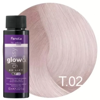 Fanola T.02 No Yellow Glow and Glossy toner 60ml 