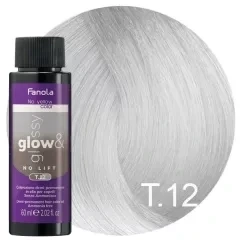 Fanola T.12 No Yellow Glow and Glossy toner 60ml