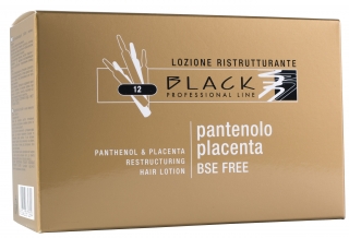 Black Panthenol & Placenta Hair Lotion 10ml - vlasové ampule